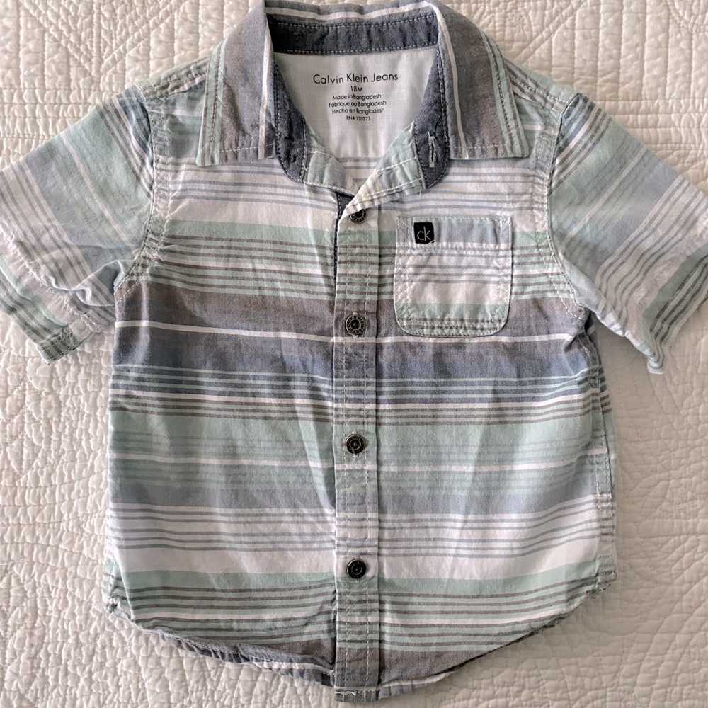 🌷5 for $10 🌟ships free over $25 Calvin Klein baby dress shirt